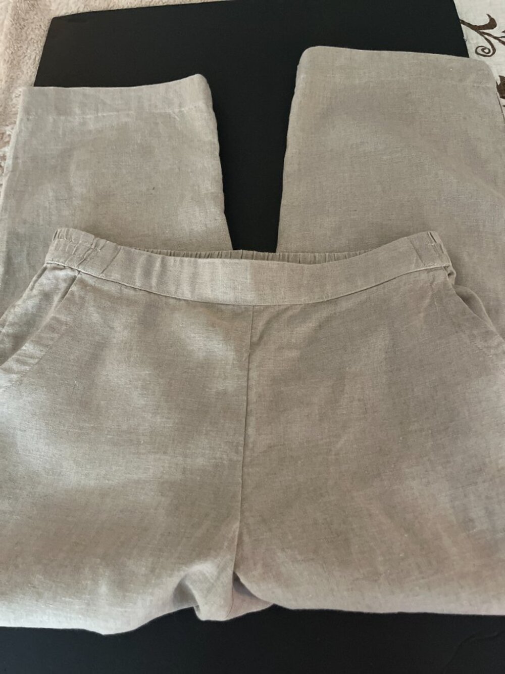 CHARTER CLUB LUXURY  WOMENS PANTS 100% LINEN  SMALL
